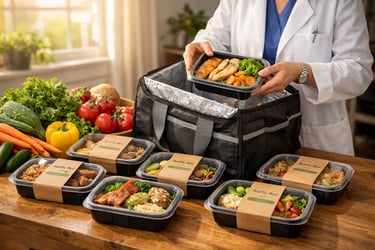 Preparation of medically-tailored-meals for delivery