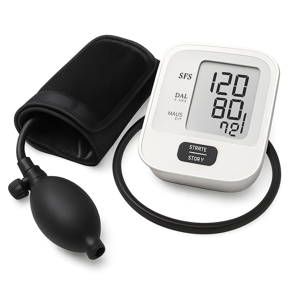 photographic standard home blood pressure cuff on a transparent background-1