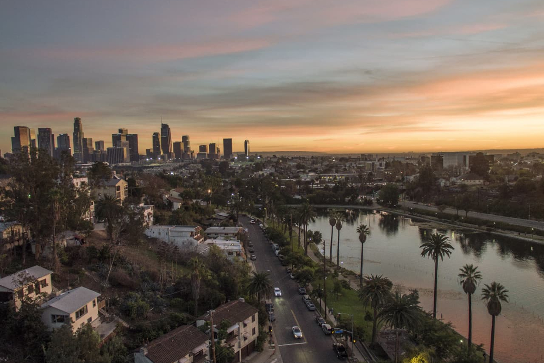 aerial view of part of Los Angeles county