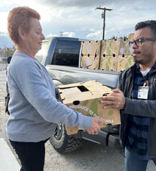 SunTerra Produce delivers boxes of fresh produce with staples like beans or rice tailored to those with medical needs as part of their Produce FoodBox program