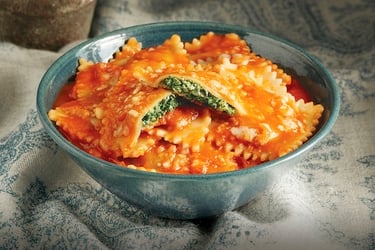 Spinach Ravioli Bowl