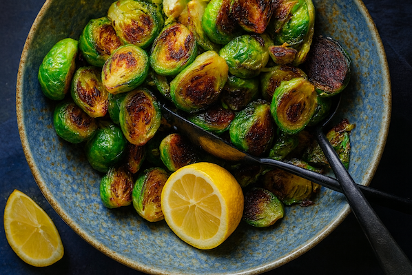 coles de bruselas al limón