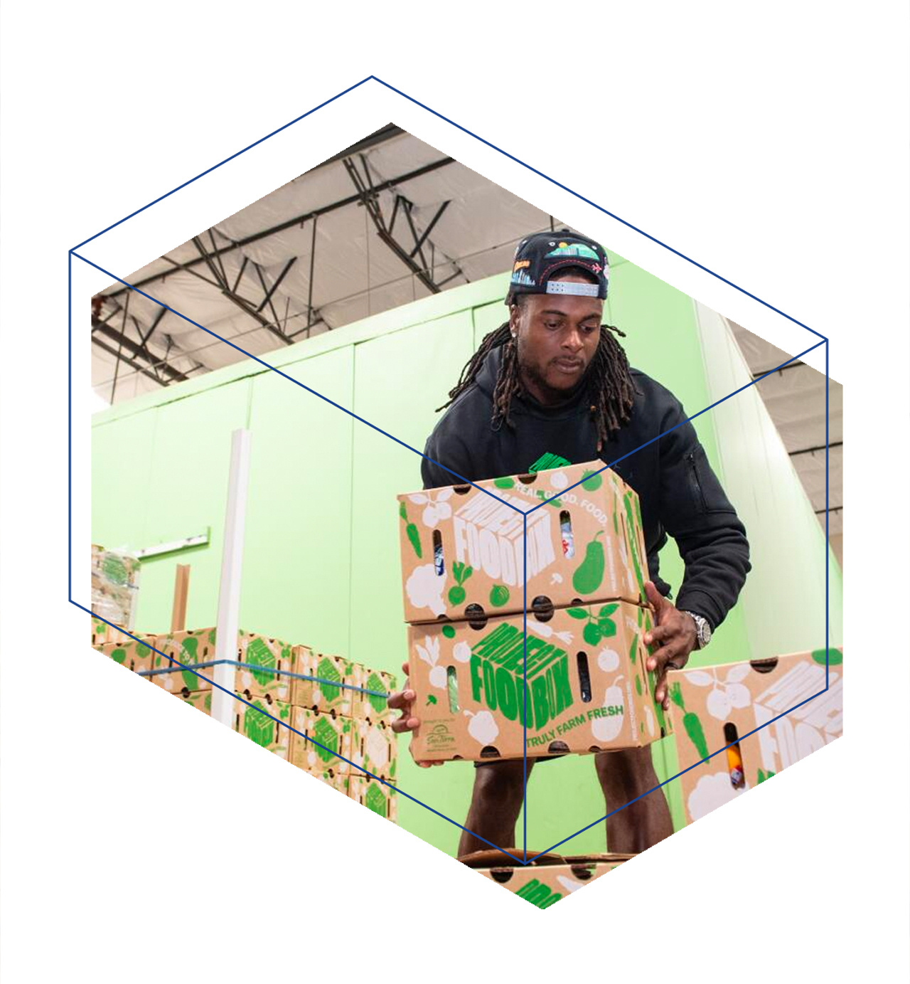 imange delivering food box Project Food Box